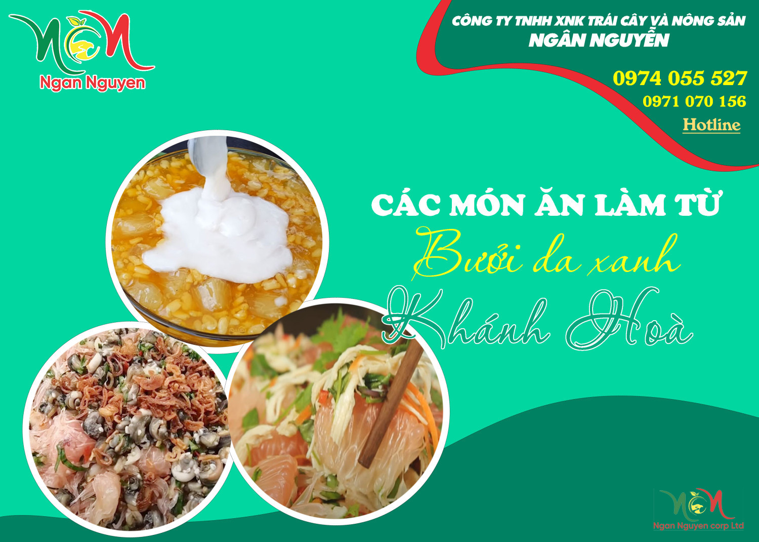 CÁC MÓN NGON TỪ BƯỞI DA XANH